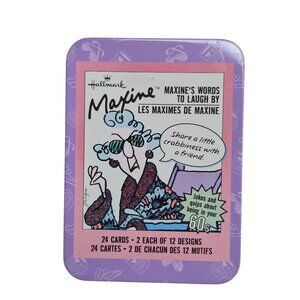 Hallmark Maxines Words To Laugh By Tin Box With 24 Humorous Cards